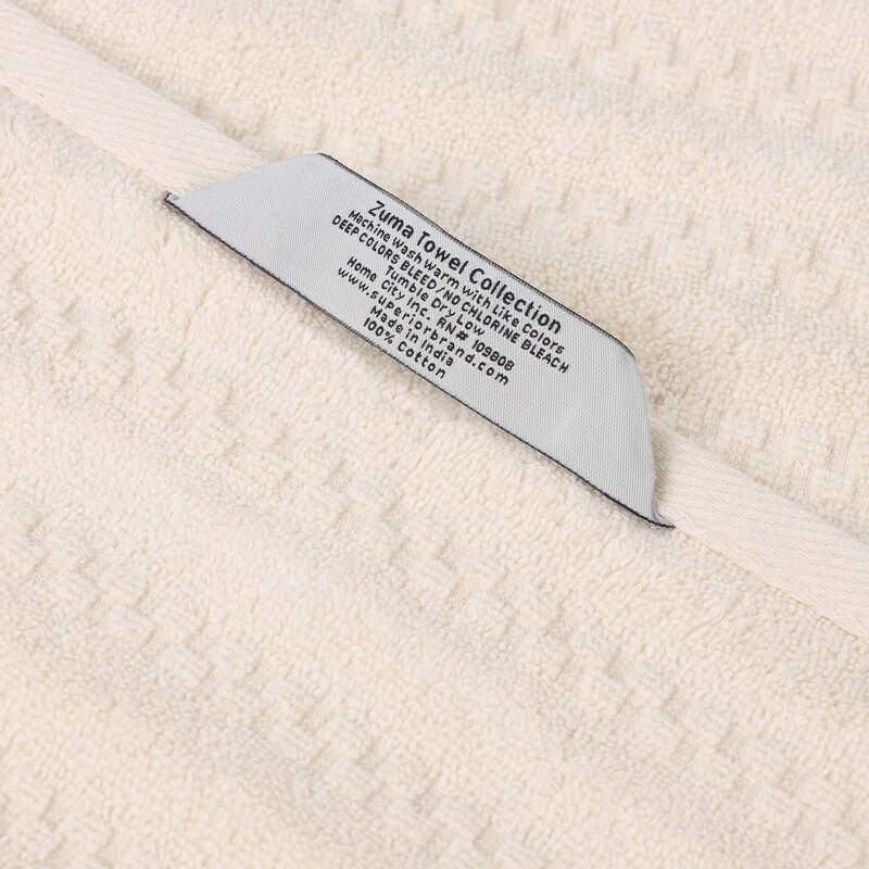 Superior Zuma Zero Twist Cotton Medium Weight Soft Absorbent Bath Sheets, Set of 2