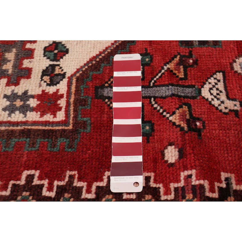 ECARPETGALLERY Hand-knotted Anadol Dark Red Wool Rug - 3'11 x 7'3