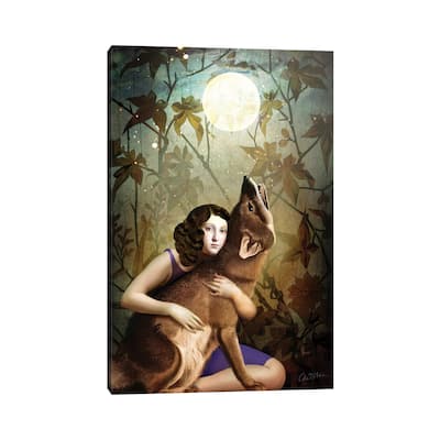 iCanvas "The Moon II" by Catrin Welz-Stein Canvas Print