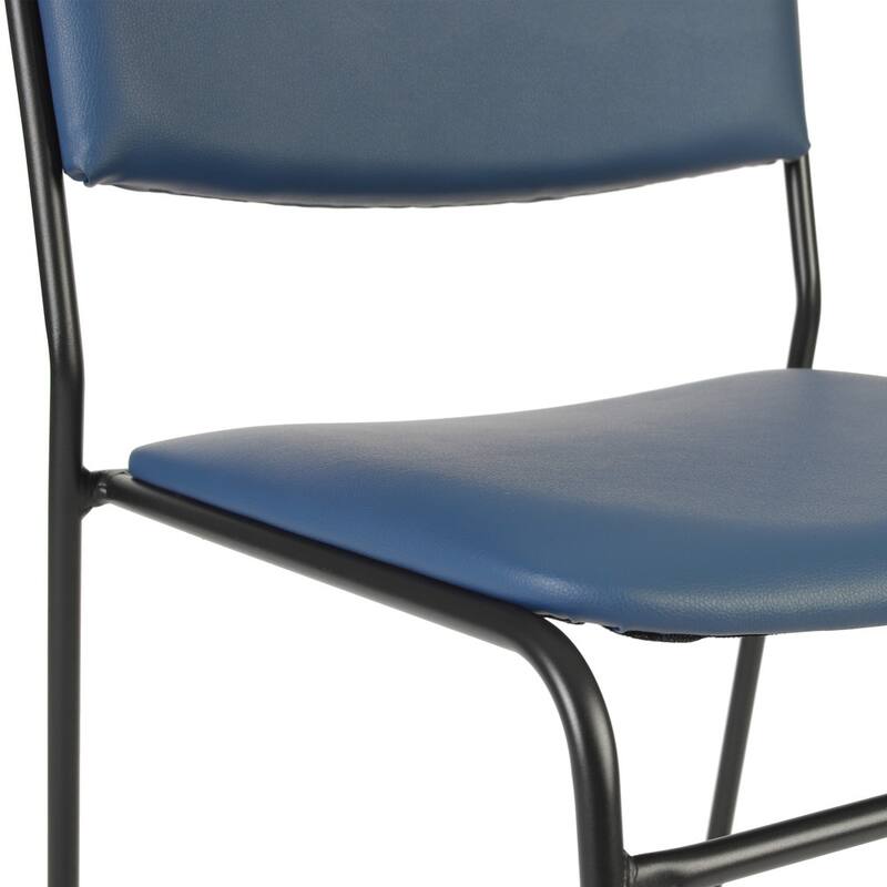 5 Pack 500 lb. Capacity High Density Stacking Chair - 23"D x 18.75"W x 32.25"H
