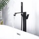 preview thumbnail 3 of 5, WOWOW Waterfall Single-Handle Freestanding Tub Faucet with Handshower
