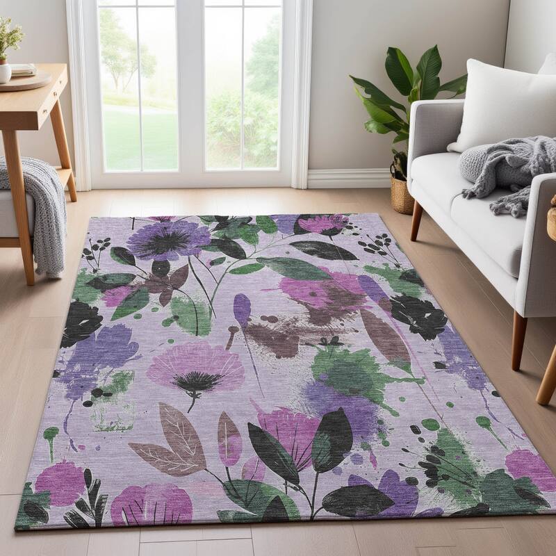 Premium Washable Super Soft Floral Mayfield Rug