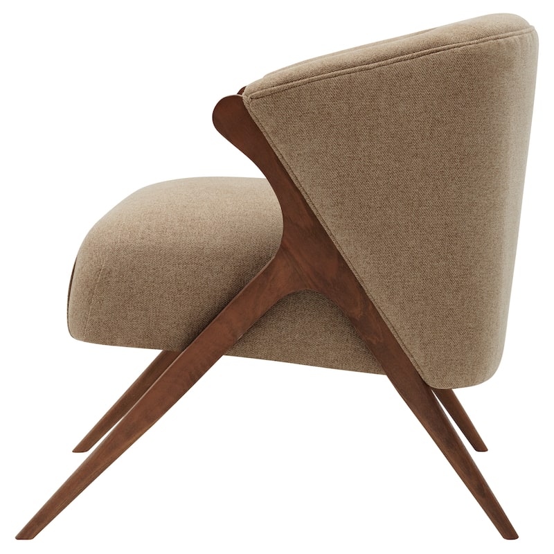 NPD Furniture Florence Vintage Mid Century Low profile Accent Chair