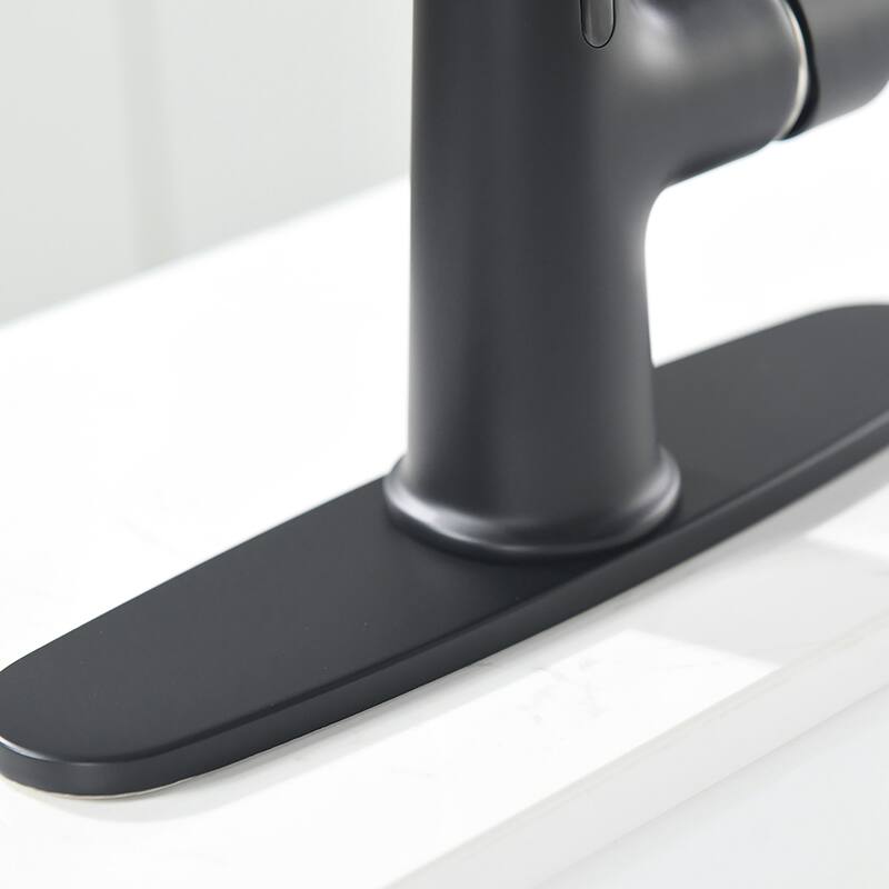 Touch-less Single Handle with Plate Modern Kitchen Sink Faucets