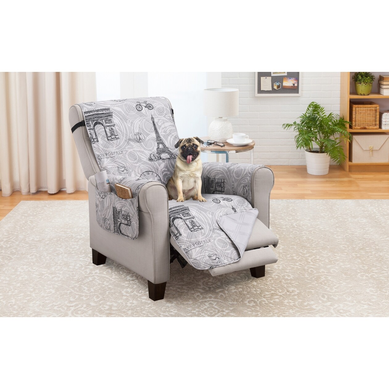 Maytex collin stretch 4 piece recliner on sale chair furniture cover slipcover