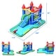 preview thumbnail 2 of 7, Gymax Inflatable Bouncer Climbing Slide Bounce House Water Park