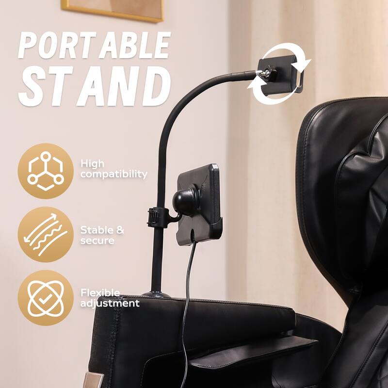 Massage Chair Recliner, Full Body Air Compression with Heat Therapy, Foot Rollers & Bluetooth Speakers