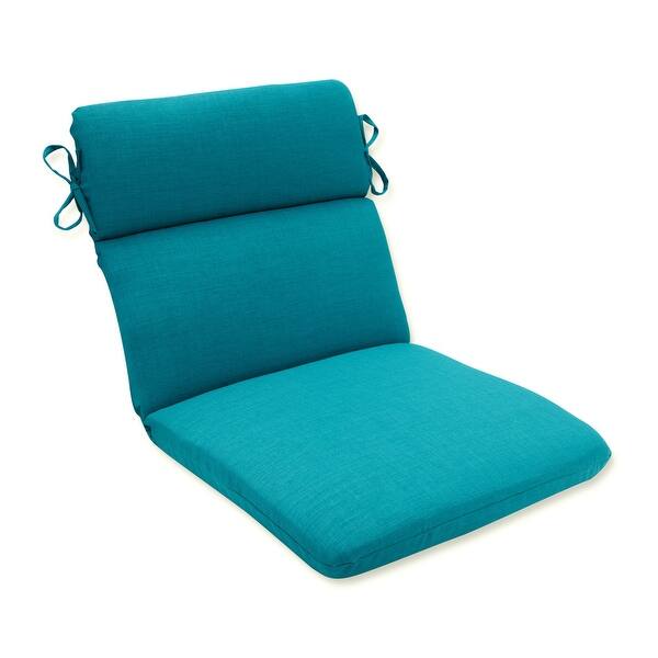 Pillow Perfect Outdoor/ Indoor Rave Peacock Rounded Corners Chair