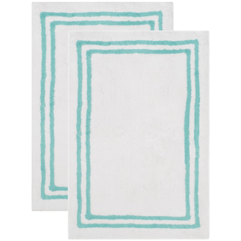 SAFAVIEH Home Plush Master Cotton Bathmat - Aqua