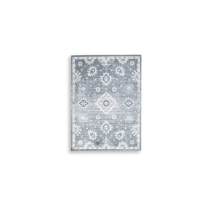 Signature Design by Ashley Avanworths Blue/Gray Washable Area Rug
