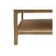 preview thumbnail 5 of 4, Rohan 42-Inch Square Mango Hardwood Coffee Table with Shelf