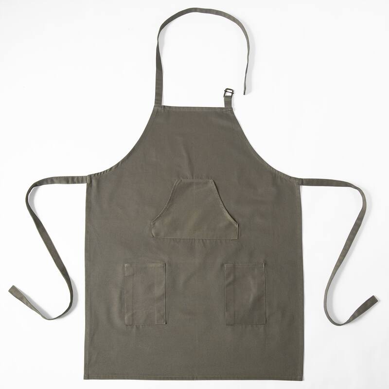 Exclusive Fabrics Solid Cotton Apron - 27 X 34