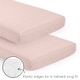preview thumbnail 4 of 4, Sweet Jojo Designs Blush Pink Shabby Chic Girl 3pc Mini Crib Bedding Set Rose Elegant Ruched Diamonds Classic Princess Harper