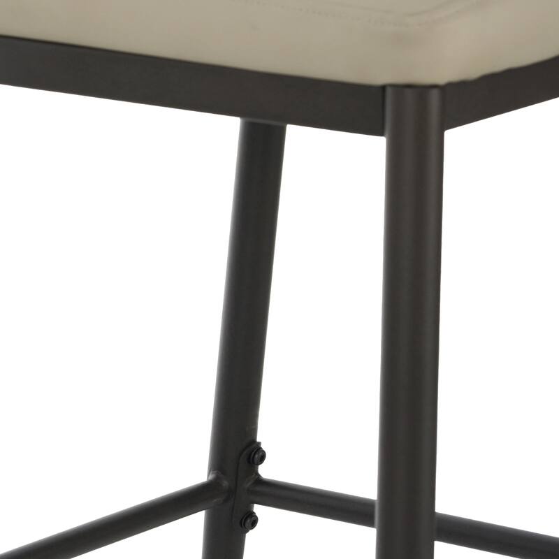 Christopher Knight Home - Mason Metal and Leathaire Barstool (Set of 2)