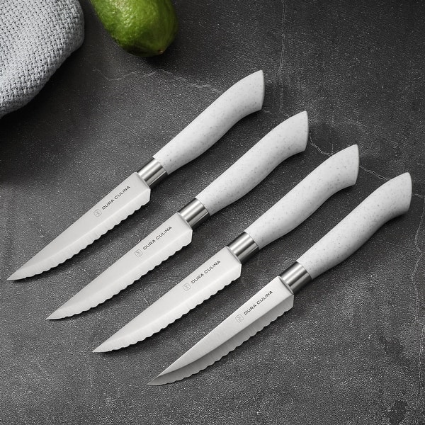 Dura Living EcoCut 8Piece Steak Knife Set High Carbon MicroSerrated