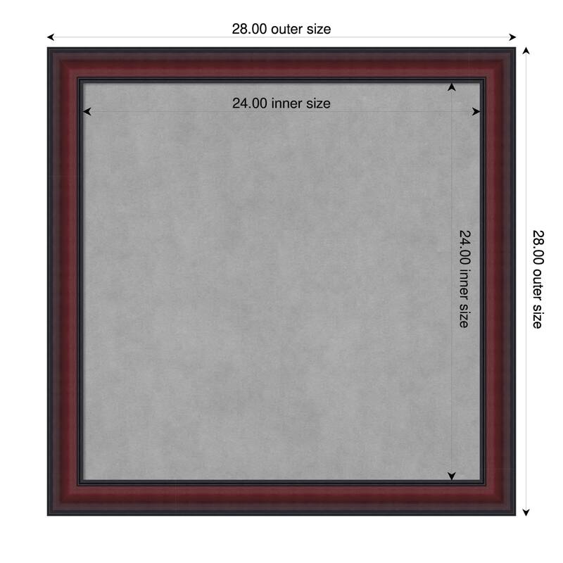 Amanti Art Dalat Black Framed - 28 x 28 in - Dalat Cherry