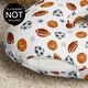 preview thumbnail 3 of 4, Sweet Jojo Designs Sports Theme Boy Nursing Breastfeeding Pillow Cover Case (Pillow Not Included) Watercolor Vintage Blue Stars