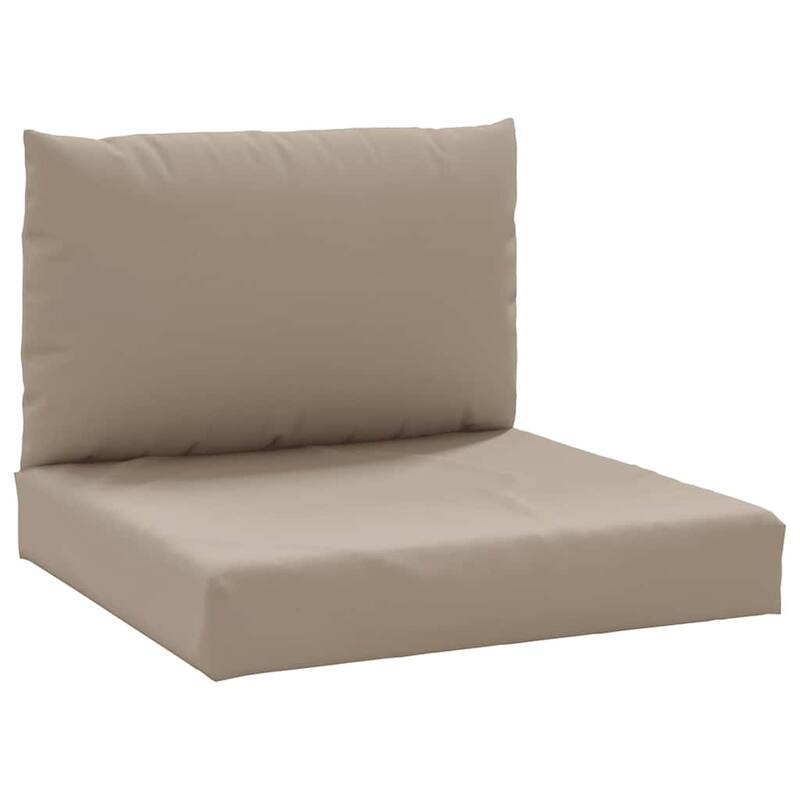 vidaXL Pallet Cushion Taupe Oxford Fabric, 100% polyester 23.6 x 23.6 in - 23.6 x 23.6 x 3.1 in