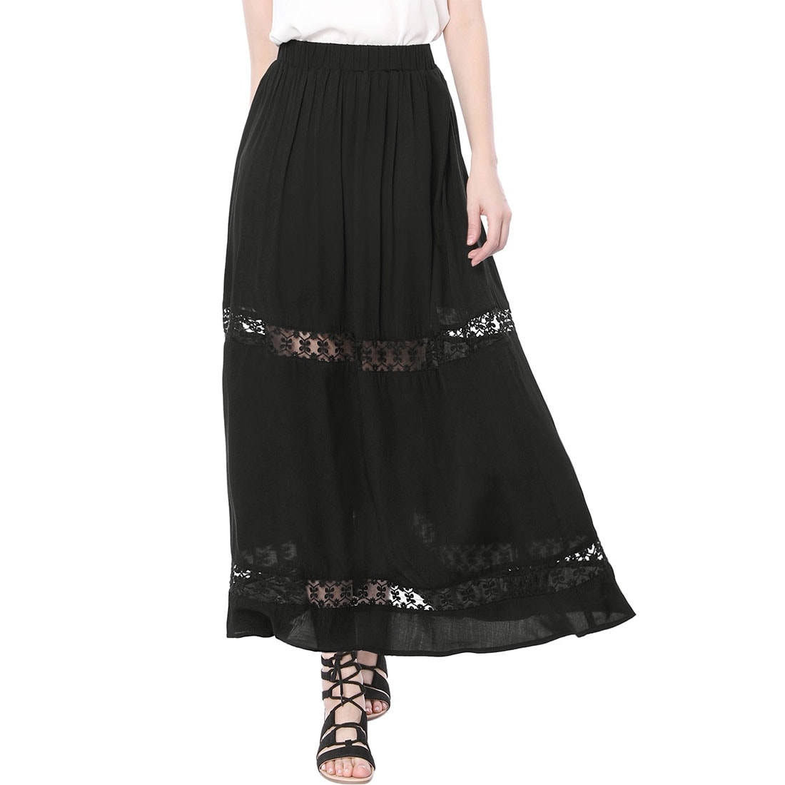 maxi skirt lace