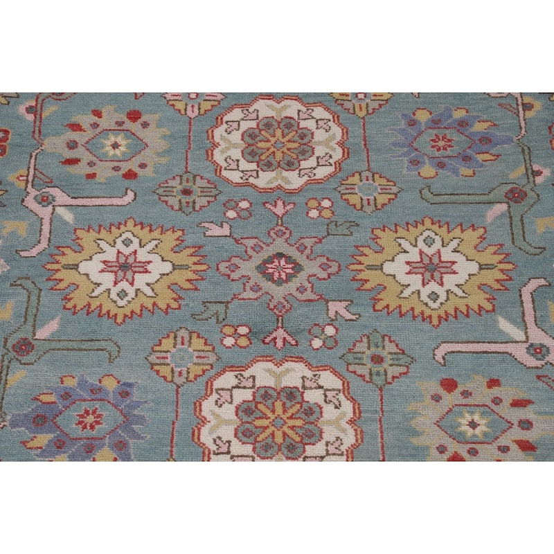 Oushak Indian Area Rug Handmade Wool Carpet - 8'2"x 9'11"
