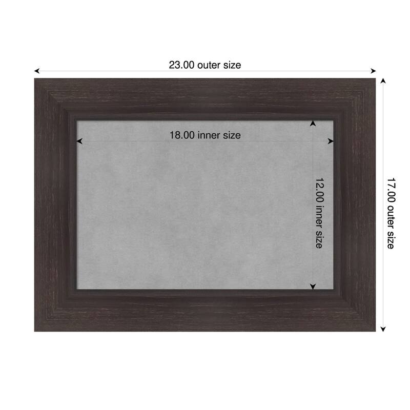 Amanti Art Sloped Black Framed - 23 x 17 in - Sloped Espresso