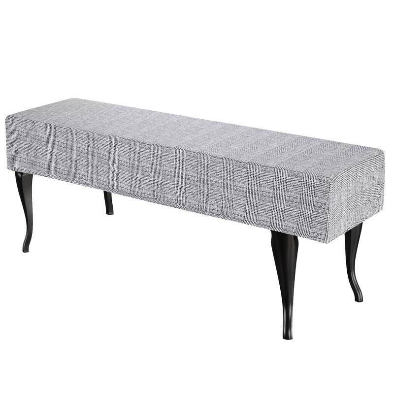 Bench Cushion Cover Dining Bench Cover, 1 Pcs - Light Gray