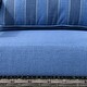 preview thumbnail 40 of 42, OVIOS Outdoor Steel Frame Bench Wicker Stripes Pattern Cushion Loveseat
