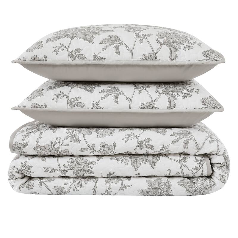 Brooklyn Loom Mila Floral Quilt Set