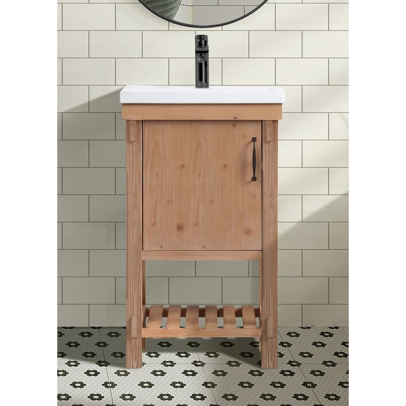 Marina 20.5" Bathroom Vanity, Driftwood Finish
