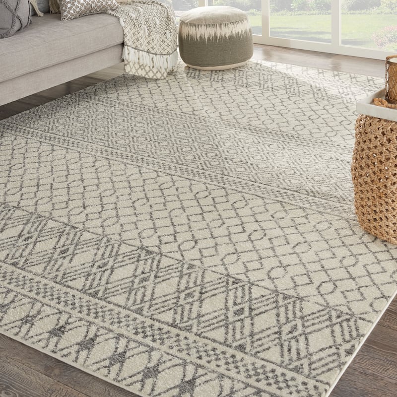 Nourison Passion Moroccan Boho Tribal Geometric Area Rug
