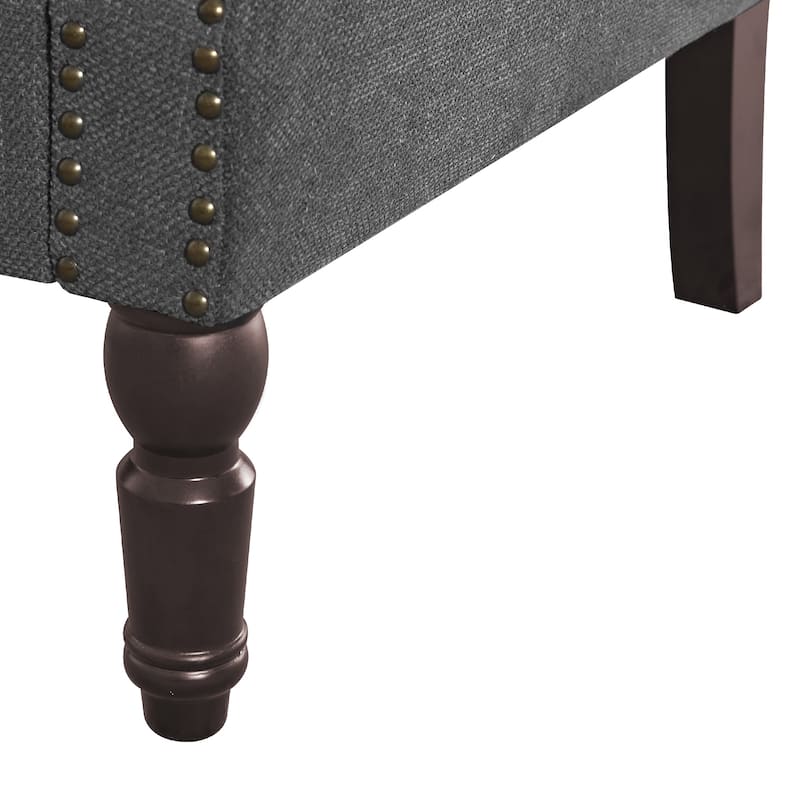 COZYMAN Modern Armchair Solid Wood Upholstered Fabric/Faux Leather Set of 2 Accent Chairs for Living Room