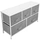 Storage Cube Dresser with 5 Drawers - White