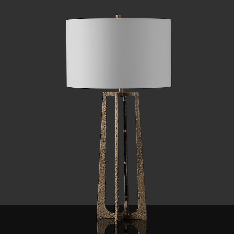 SAFAVIEH Couture Pollyanna Metal Base Table Lamp - 16Wx16Dx32H