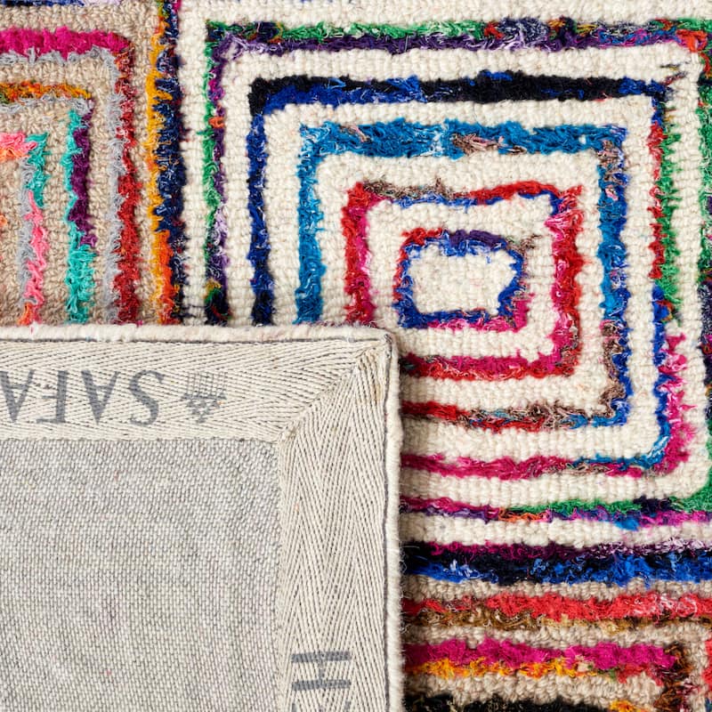 SAFAVIEH Handmade Nantucket Vangelija Contemporary Cotton Rug