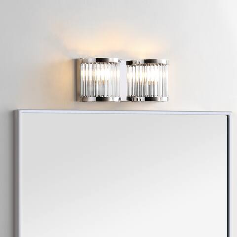 SAFAVIEH Lighting Karter 2-light LED Wall Sconce - 12"x3.3"x4.8"