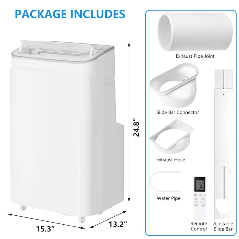 14,000Btu Portable Air Conditioner, Cools up to 750 Sq.ft