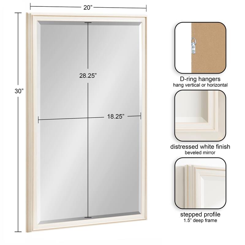 Kate and Laurel Oakhurst Rectangle Wall Mirror