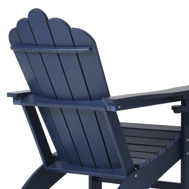Aderson Outdoor Poly Adirondack Chair with Cupholders (Set of 2)