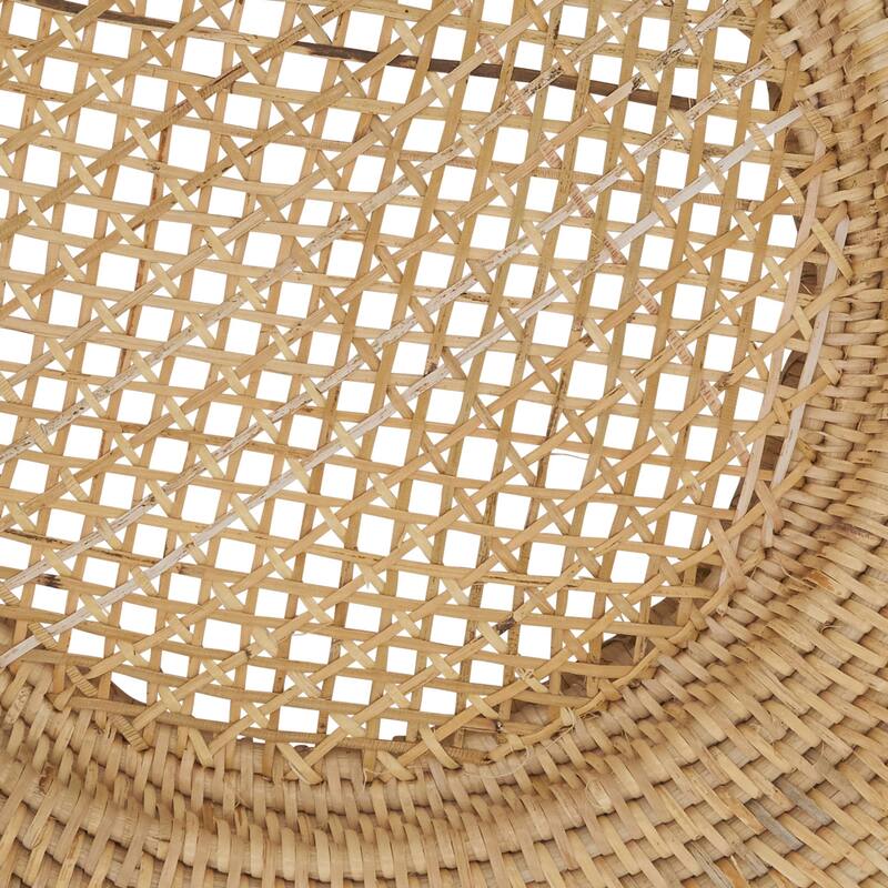 Round Design Rattan Charger Plates (Set of 4)