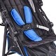 preview thumbnail 17 of 69, Carbon Steel Lightweight Stroller with Canopy, Recline and Foldable Frame - 30.71” L x 19.69” W x 40.94” H
