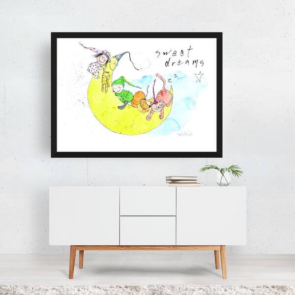Sweet Dreams Drawing Cartoon Children s Art Humor Art Print/Poster