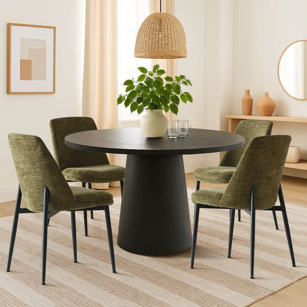 Upholstered Back Dining Chair (Set Of 4)