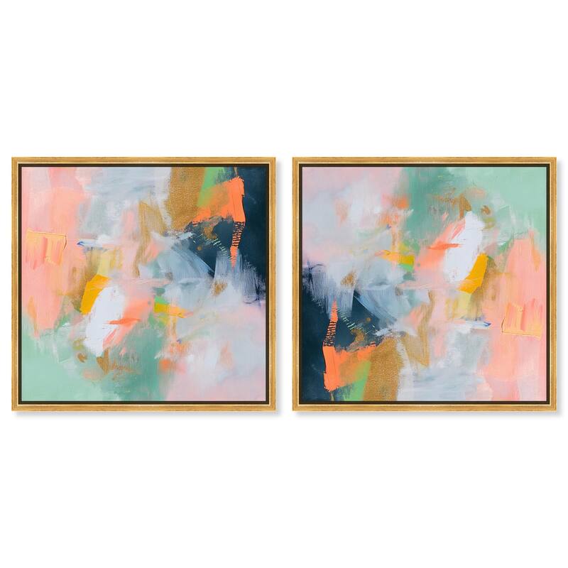 Mediterranean Blooms Canvas by Art Remedy - 30" x 20" - Gold
