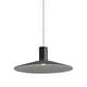 preview thumbnail 2 of 2, Golden Lighting Faroe 20in Integrated LED Pendant in Flecked Black/Grey Felt - Black