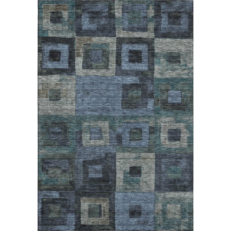 Premium Washable Super Soft Blocky Contemporary Mayfield Rug