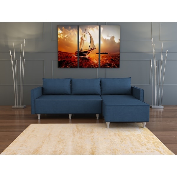 Metal Frame With Foam Seat Sectional Sofa. Opens flyout.