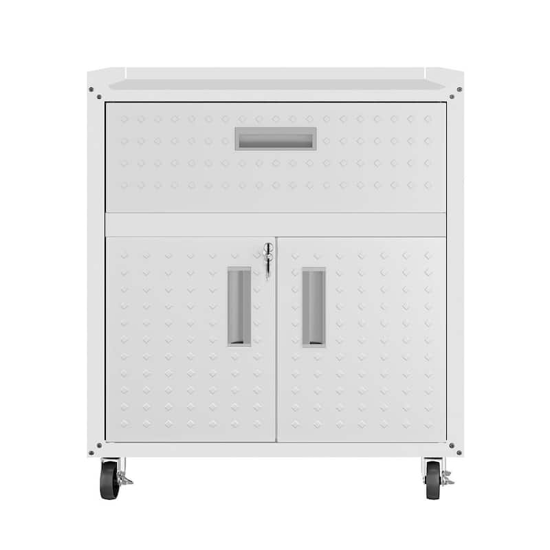 3-Piece Fortress Mobile Space-Saving Garage Cabinet and Worktable 5.0