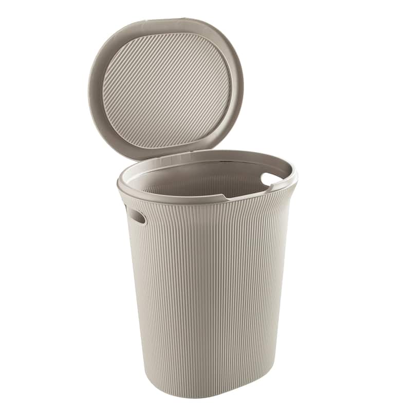 Ribbed Laundry Basket 35 Liter Lilac - 40 Liter