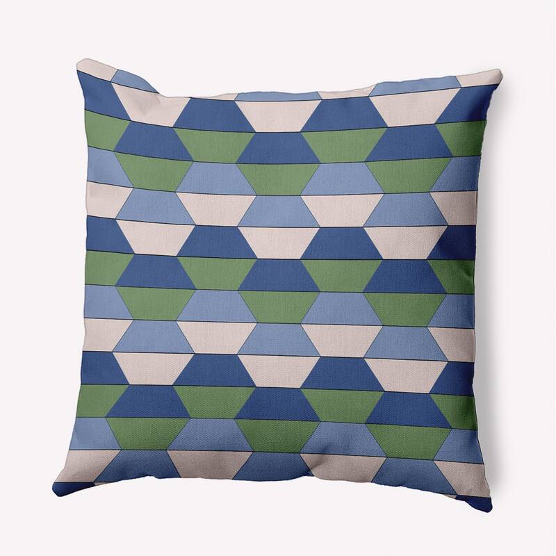 Hex Pattern Indoor/Outdoor Throw Pillow - Nautical Navy - 20" x 20"