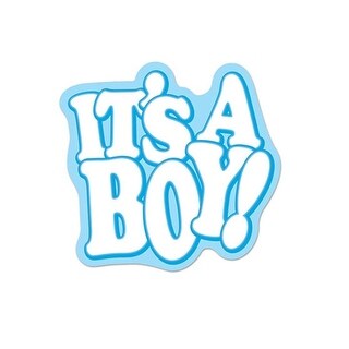 Shop Pack Of 12 It S A Boy Sky Blue And White Baby Shower Cutout Party Decorations 21 Overstock 16668357